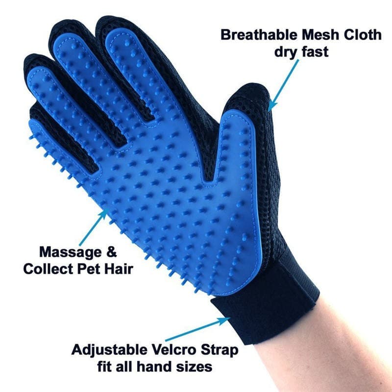 Cats  Grooming Kit, Deshedding Gloves (1 Pair) + Electrostatic Hair Remover,