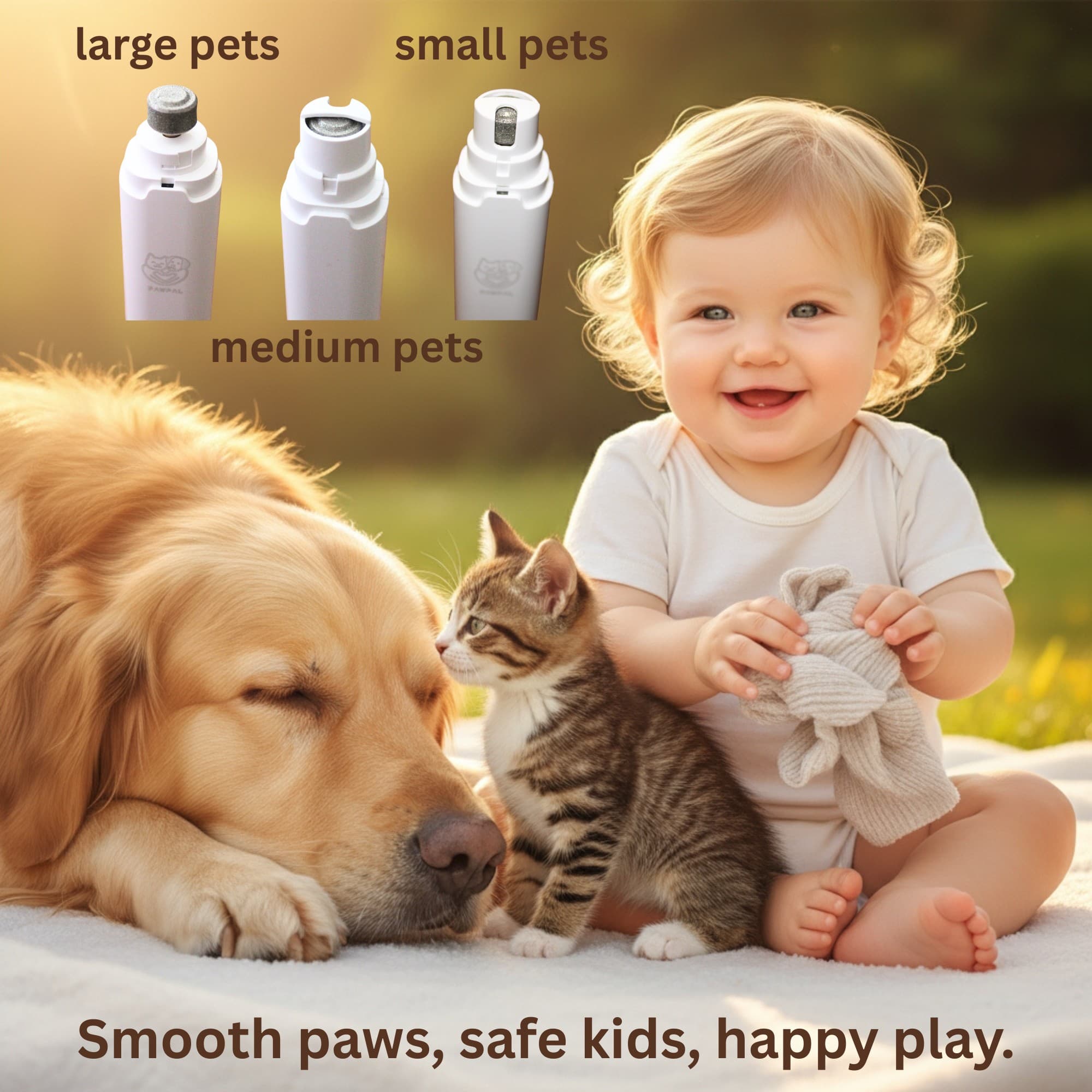 Dog Nail Grinder with LED Light - New Version 2-Speed Powerful Electric Pet Nail Trimmer